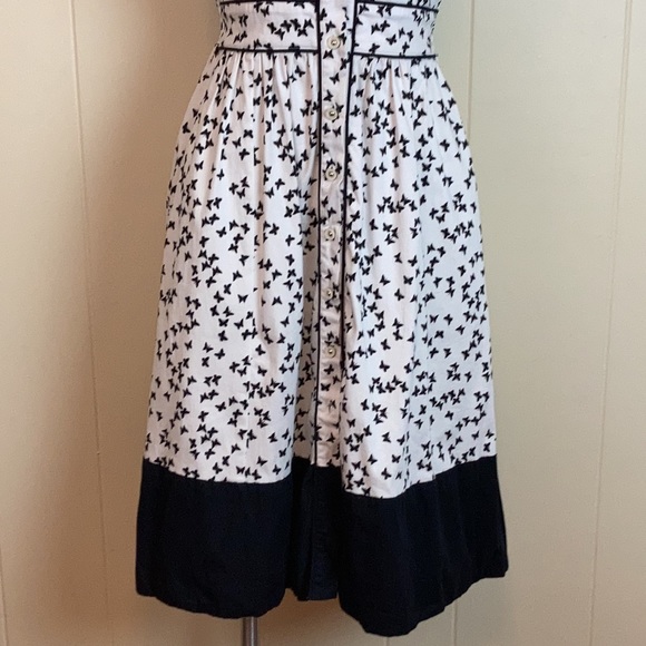 eShakti Vintage Style Retro Butterfly Shirt Dress - Picture 5 of 11